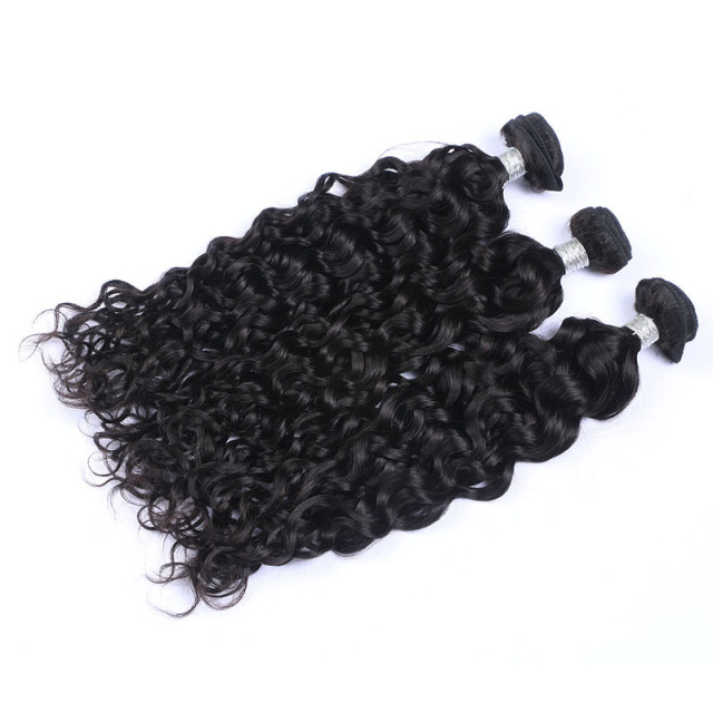 Black High Qulaity 100% Human Hair Curly Wave 3 Bundles 10-26Inch