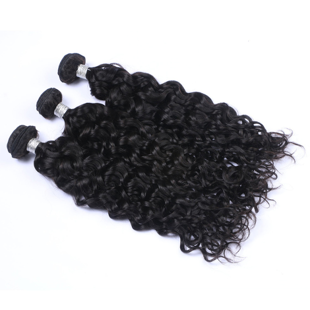 Black High Qulaity 100% Human Hair Curly Wave 3 Bundles 10-26Inch