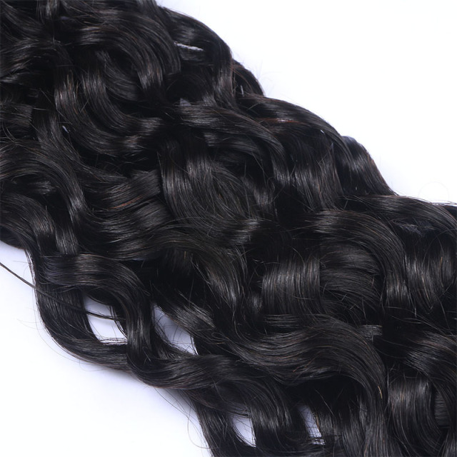 Black High Qulaity 100% Human Hair Curly Wave 3 Bundles 10-26Inch