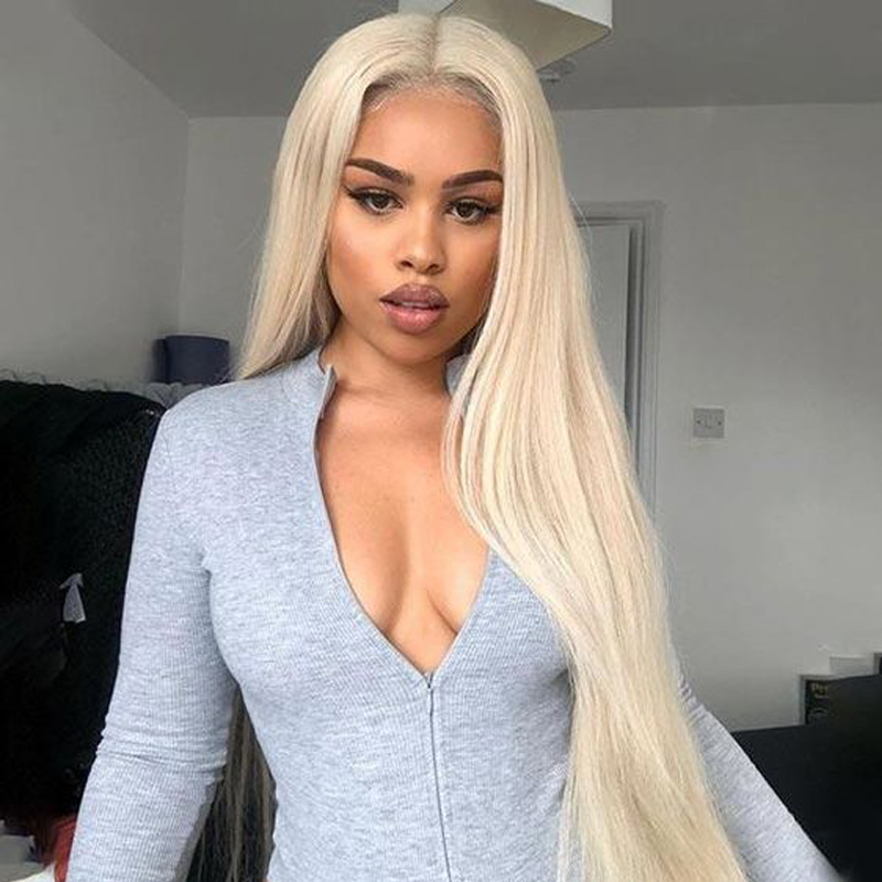 Long Straight 13*6 Lace Front Wigs Human Hair Wigs Human Hair Pre Plucked Transparent Lace Front Wig with Baby Hair Straight Wigs Human Hair 18-30Inch
