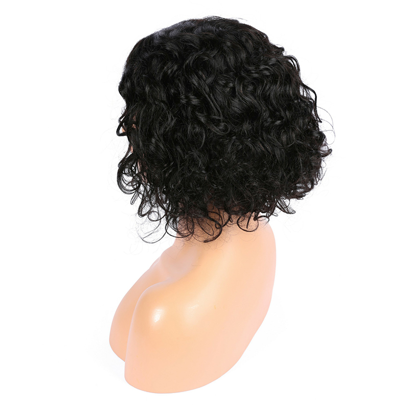 Water Wave Bob Glueless Human Hair Wig HD Transparent Lace Front Wigs