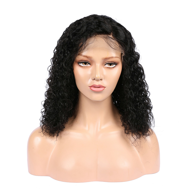 Black Wigs Pre Plucked With Baby Hair Curly Human Hair Wigs