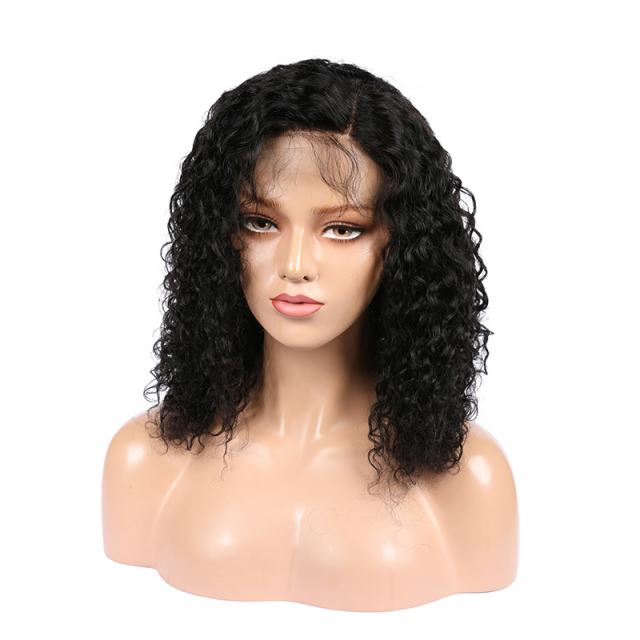 Black Wigs Pre Plucked With Baby Hair Curly Human Hair Wigs
