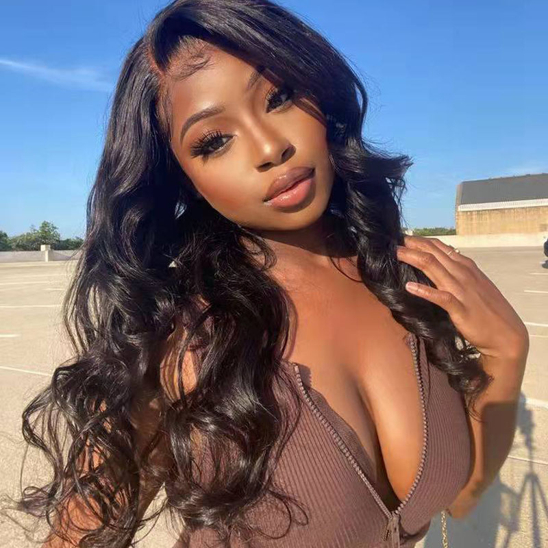 Natural Color Body Wave Natural Hairline Human Hair Wig