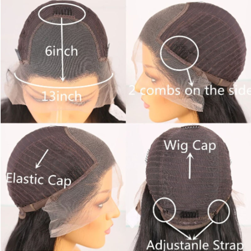 Black Long Silky Straight HD Transparent Lace Human Hair Wigs