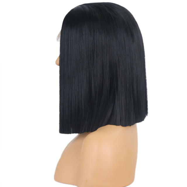 Black Straight Bob Synthetic Wigs 13*3  Lace Front Wigs