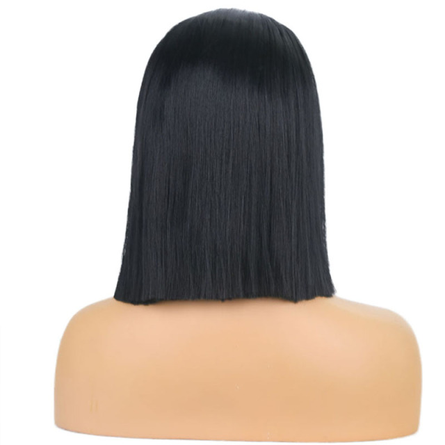 Black Straight Bob Synthetic Wigs 13*3  Lace Front Wigs