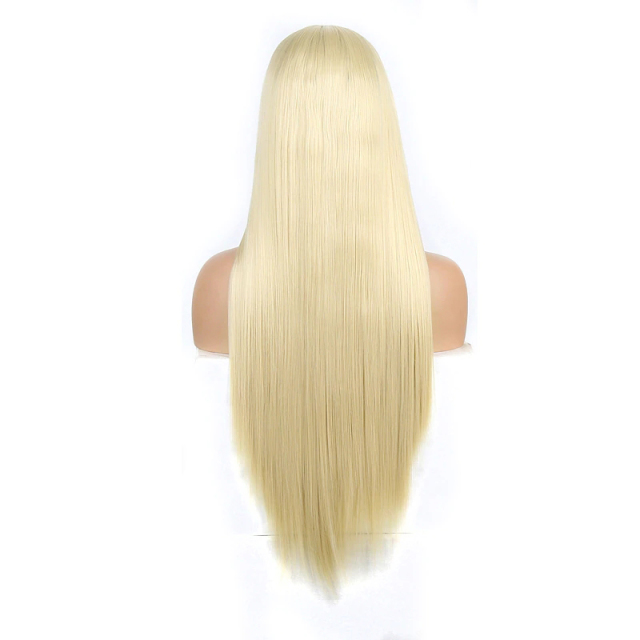 Imeya 13x3 Lace Front Wig Blonde Silky Straight Synthetic Wig