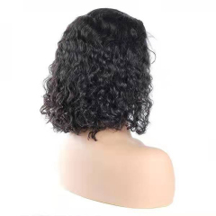 Short Bob Curly Wave Human Hair Wig 13x6 HD Lace Front Wigs