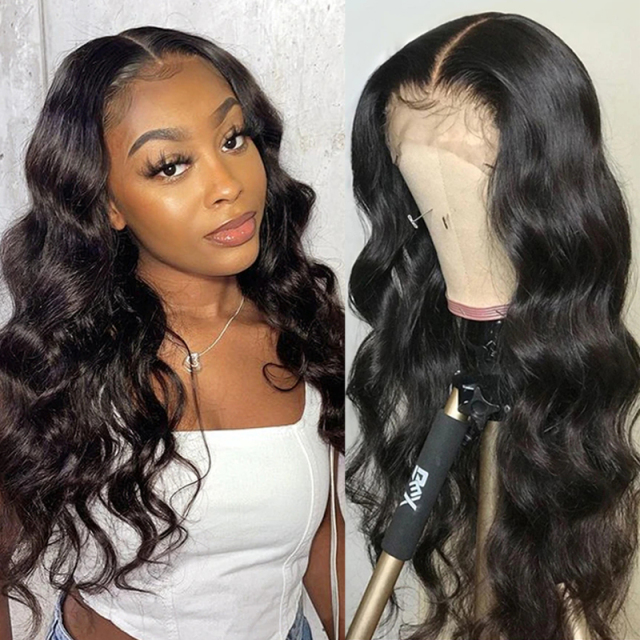Natural Color Body Wave Natural Hairline Human Hair Wig