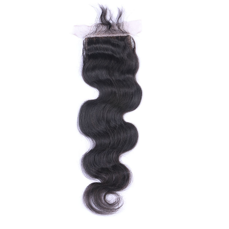 Black 100% Human Hair Closure Body Wave HD Lace Closure