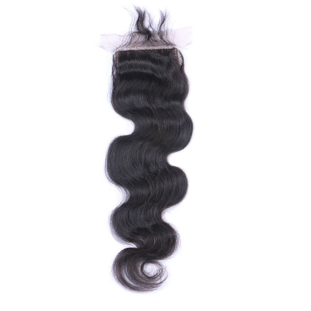 Black 100% Human Hair Closure Body Wave HD Lace Closure