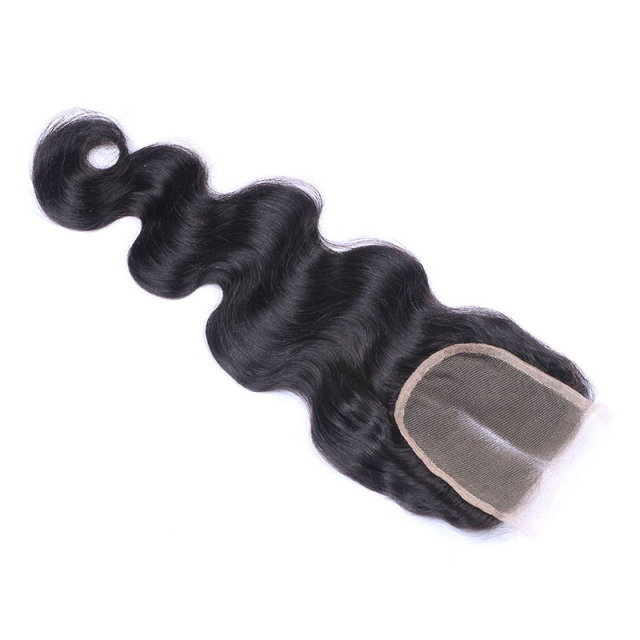 Black 100% Human Hair Closure Body Wave HD Lace Closure