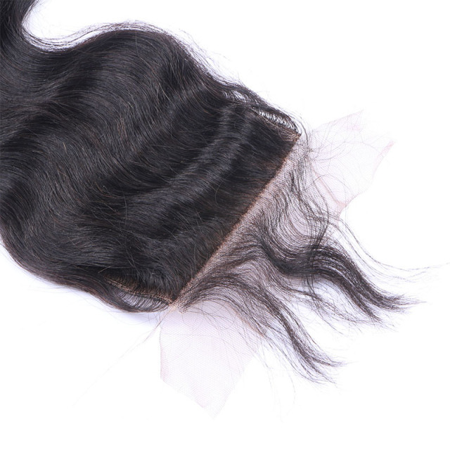 Black 100% Human Hair Closure Body Wave HD Lace Closure