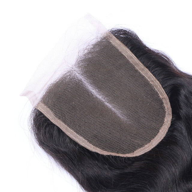 Black 100% Human Hair Closure Body Wave HD Lace Closure