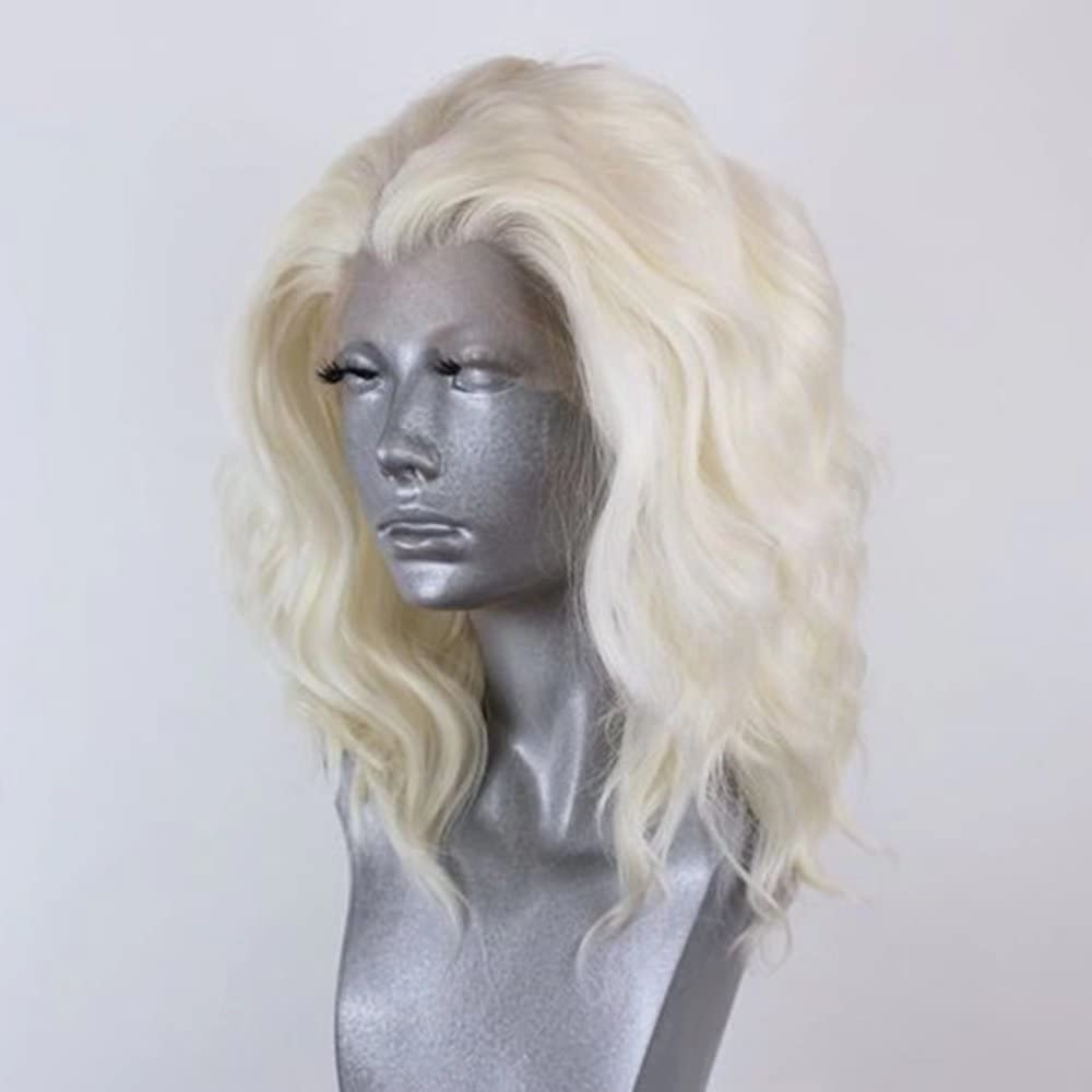 613 Blonde Short Bob Lace Front Wigs Body Wave Synthetic Wigs