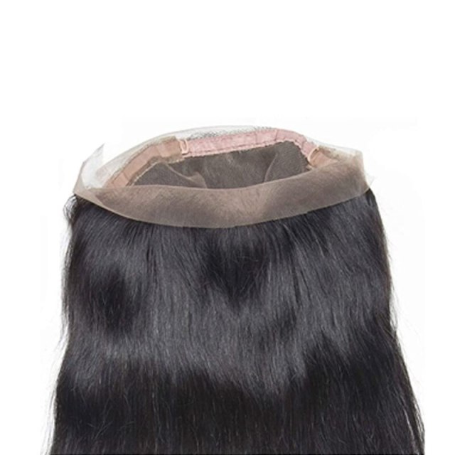 Natural Straight Human Hair 360 HD Transparent Lace Frontal Closure