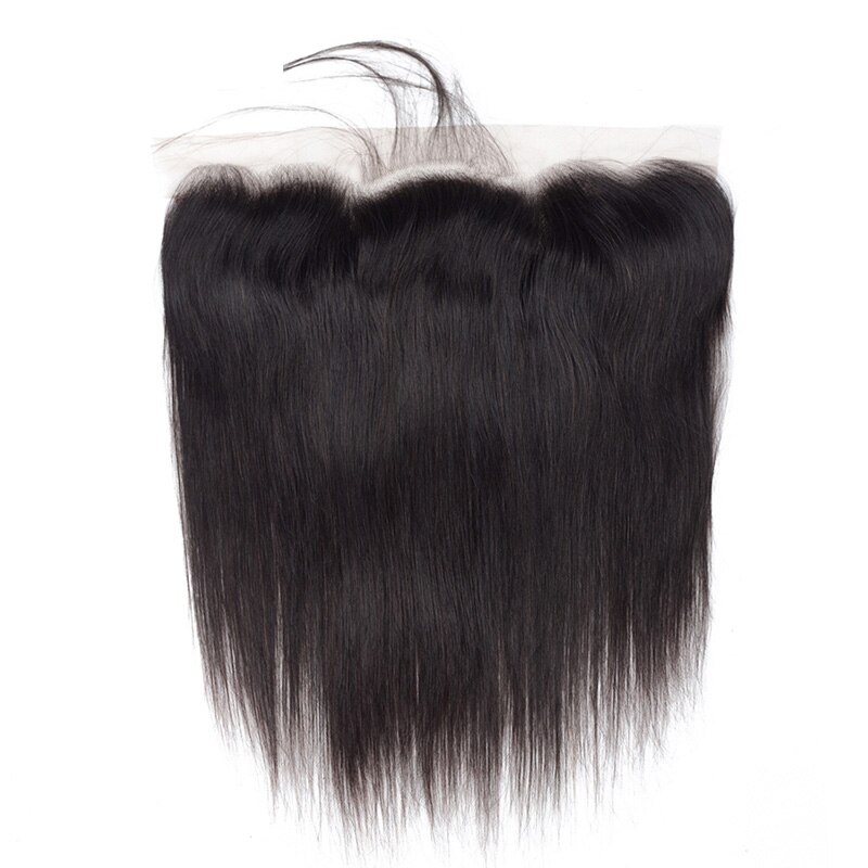 Natural Straight Human Hair 13x6 Transparent HD Lace Frontal Closure