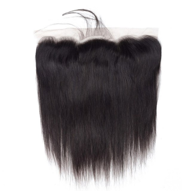 Natural Straight Human Hair 13x6 Transparent HD Lace Frontal Closure