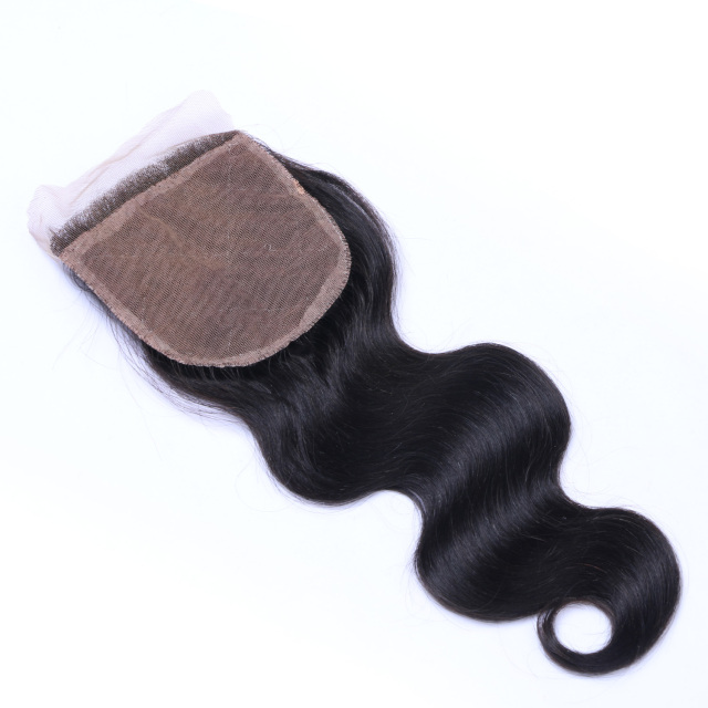 Black Body Wave Human Hair 4x4 HD Transparent Lace Frontal Closure