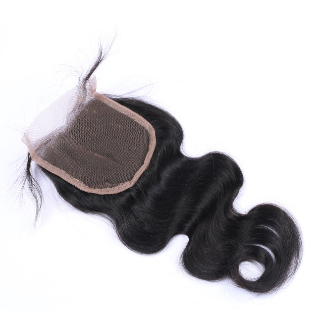 Black Body Wave Human Hair 5x5 HD Transparent Lace Frontal Closure