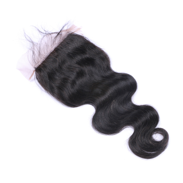 Black Body Wave Human Hair 5x5 HD Transparent Lace Frontal Closure