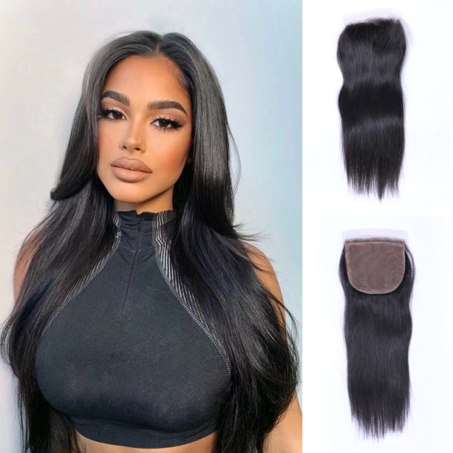 Natural Straight 4x4 HD Lace Closure Free Part Human Hair Closure