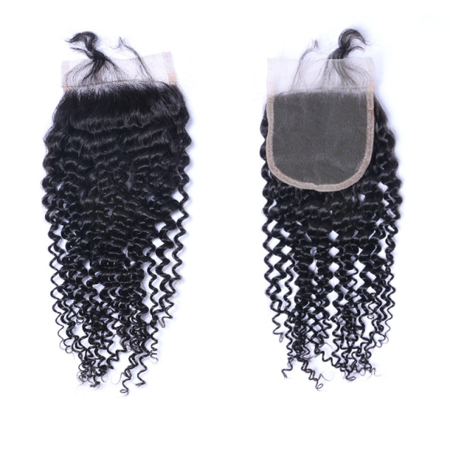 Curly Wave 4x4 HD Lace Closure Free Part Human Hair Closure