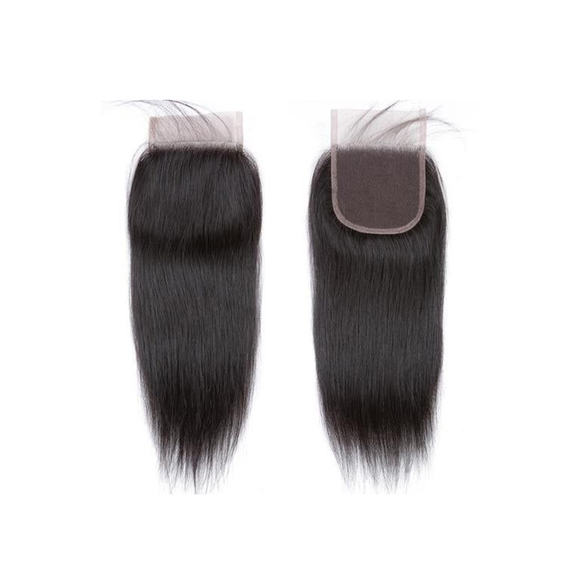 Black Natural Straight HD Lace Closure 5x5 HD Lace Human Hair Closure Natural Color Closure for Black Women