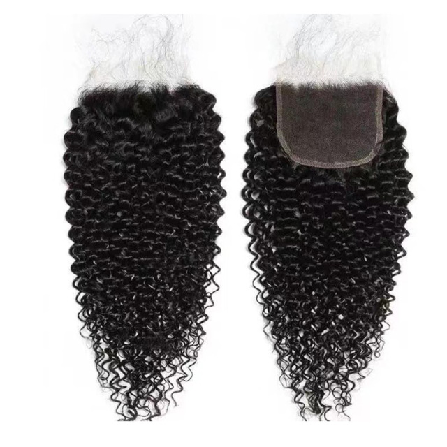Curly Wave 5x5 HD Lace Closure Natural Color Closure Human Hair Closure for Black Women