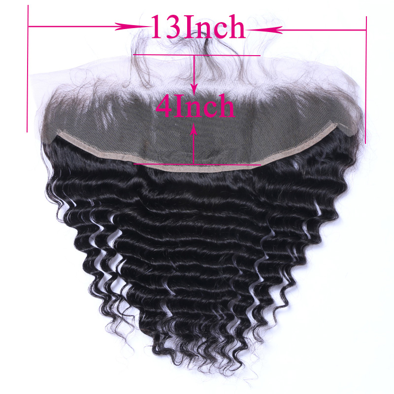 Natural Color Water Wave 13x4 HD Lace Closure HD Lace Frontal Only