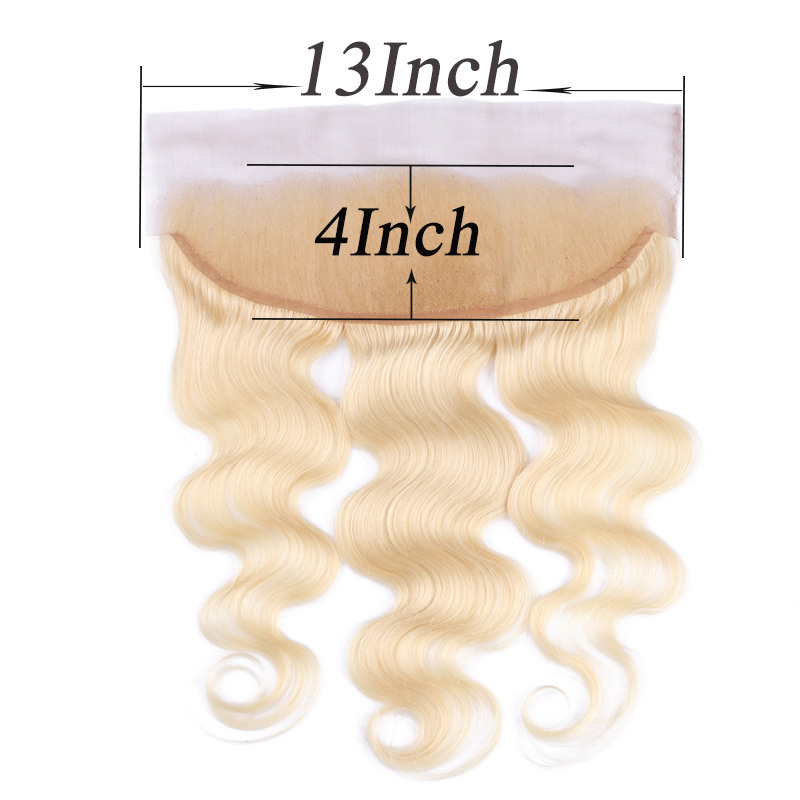 Blonde Body Wave 13x4 HD Lace Closure Human Hair HD Lace Frontal