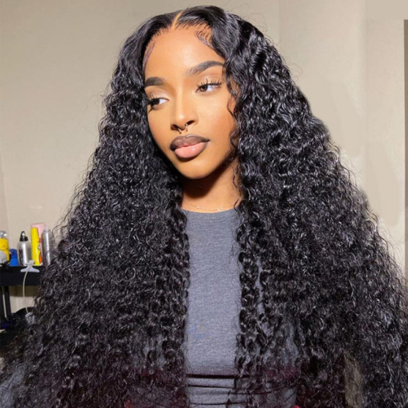 Imeya Natural Color Wig 13X4 HD Lace Front Wig Curly Wave Human Hair Wig