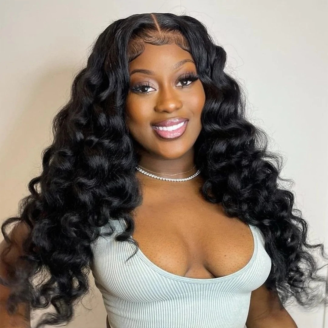 Imeya Natural Color Wig 13X4 HD Lace Front Wig Curly Wave Human Hair Wig