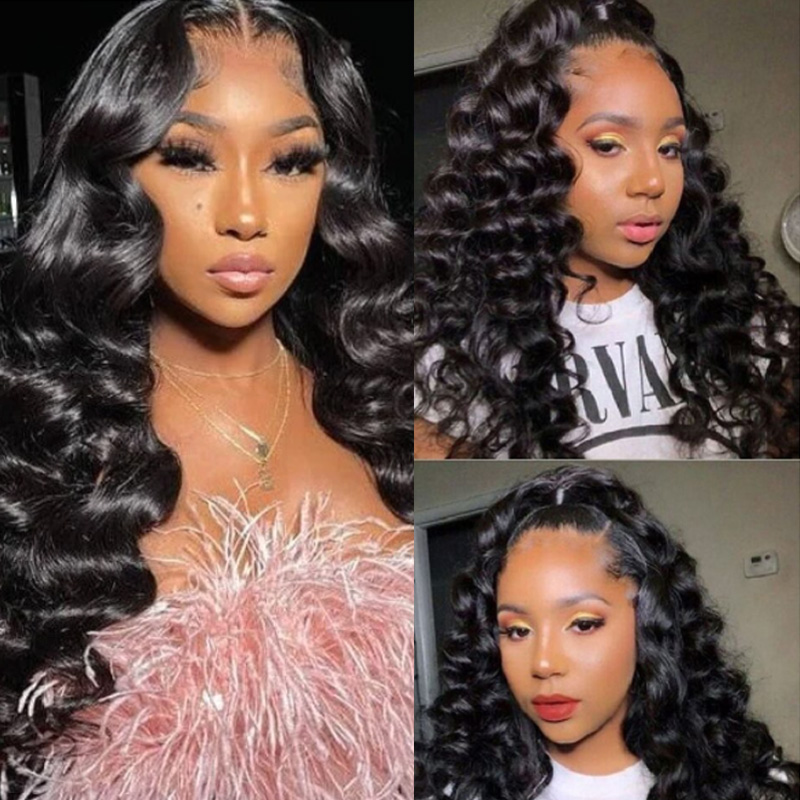 Imeya Natural Color Wig 13X4 HD Lace Front Wig Loose wave Human Hair Wig