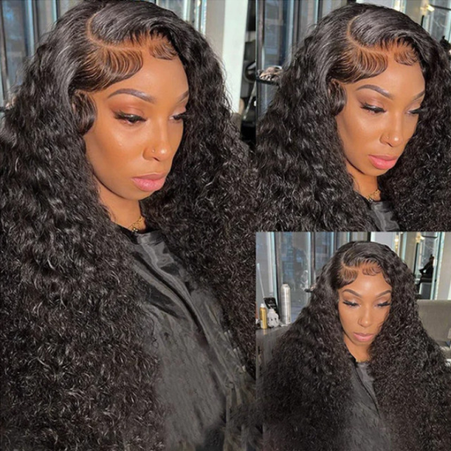Imeya Natural Straight 13X4 HD Lace Front Wig Curly Wave Human Hair Wig