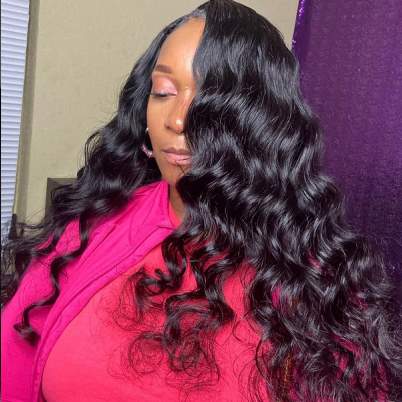 Imeya Loose Wave 13x4 HD Lace Front Wig Natural Color Human Hair Wig