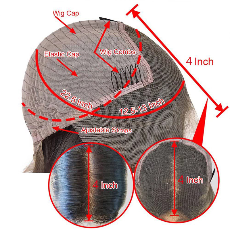 13x4 HD Lace Front Wig Silk Straight Layered Human Hair Wig