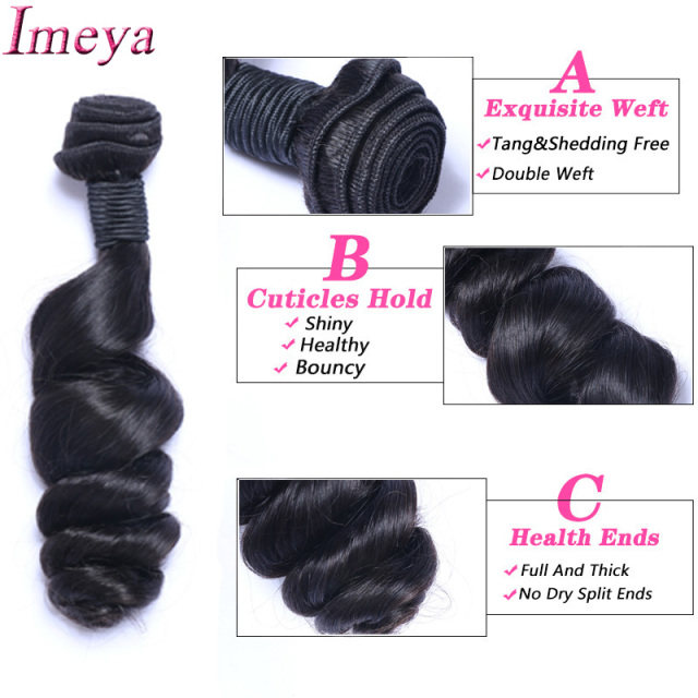 Body Wave Bundles Double Weft Human Hair Bundles 1 Pcs Hair Extension