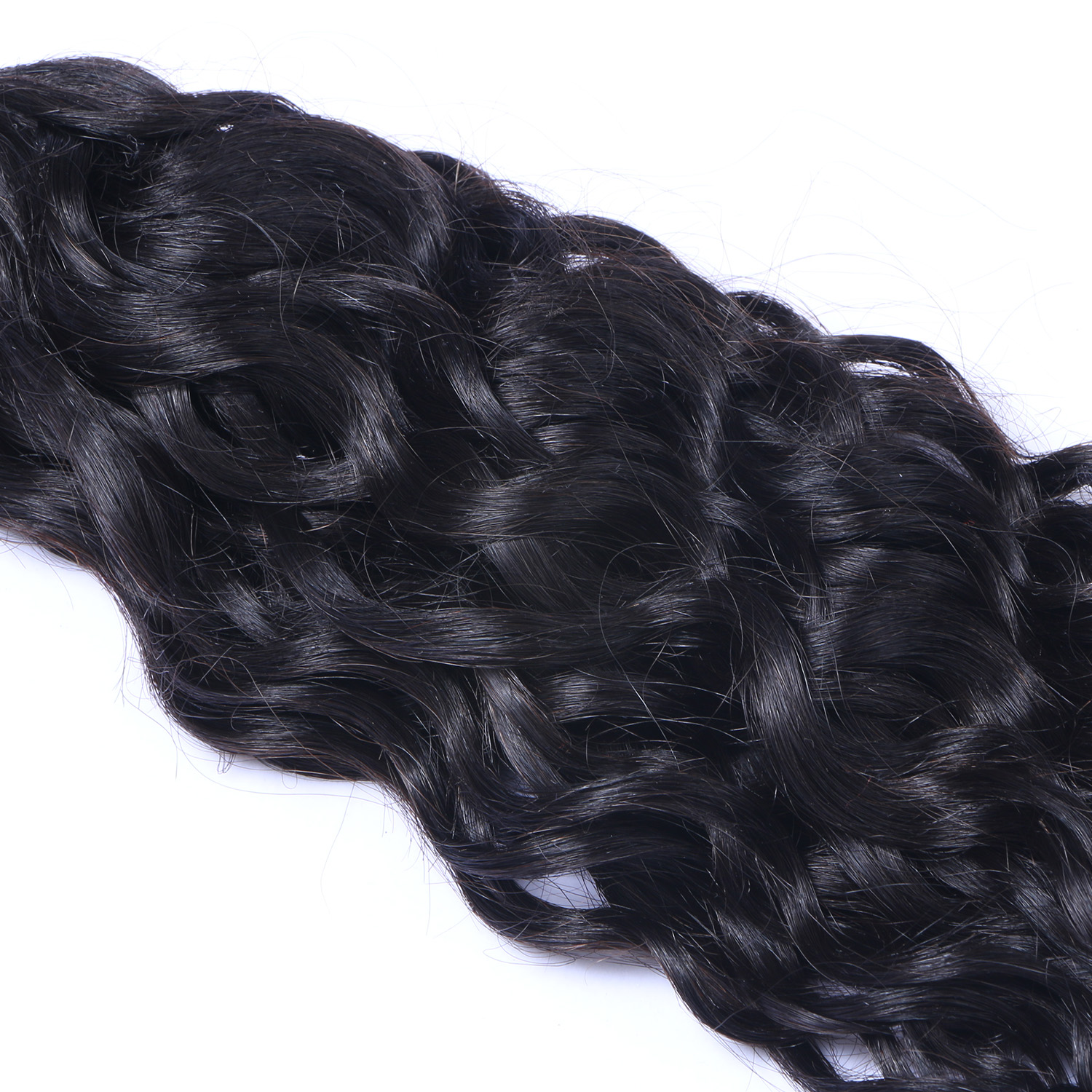 Water Wave Bundles Double Weft Human Hair Bundles 1 Pcs Hair Extension