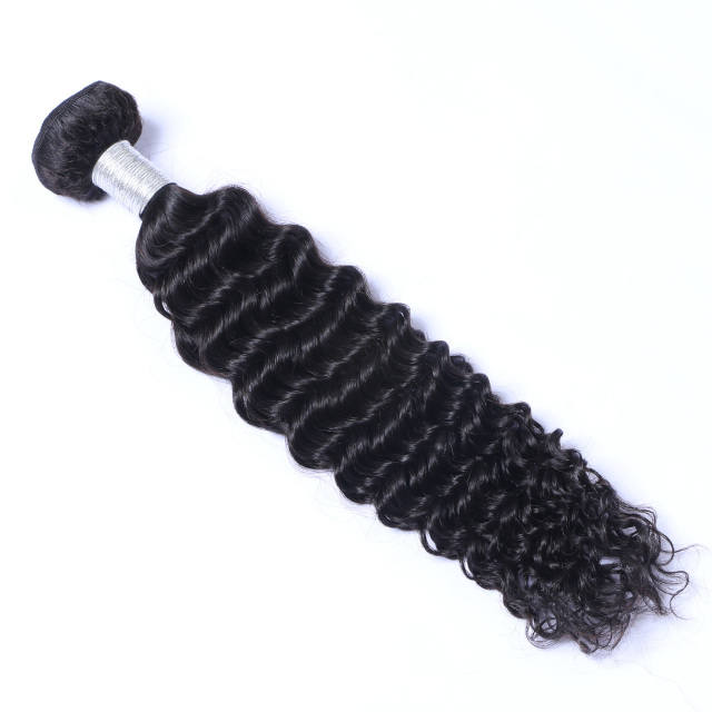 Water Wave Bundles Double Weft Human Hair Bundles 1 Pcs Hair Extension