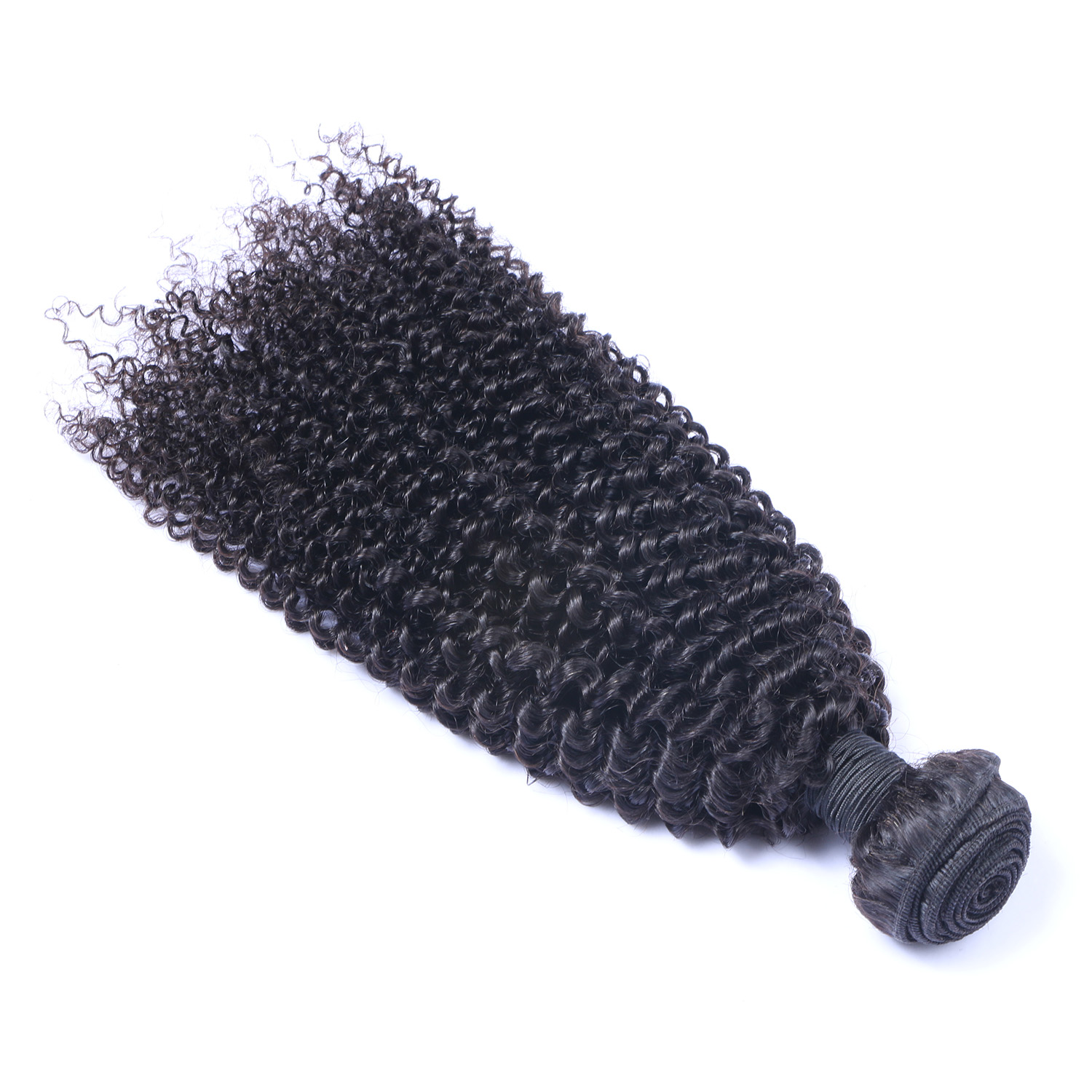 Kinky Curly Bundles Double Weft Human Hair Bundles 1 Pcs Hair Extension