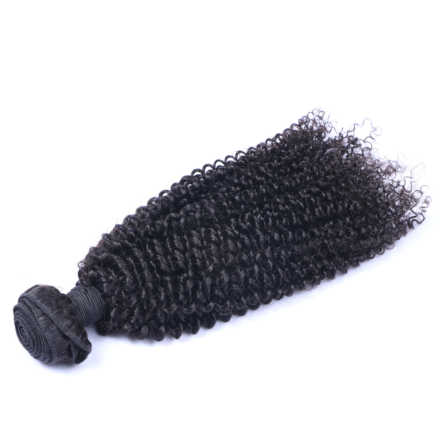 Kinky Curly Bundles Double Weft Human Hair Bundles 1 Pcs Hair Extension