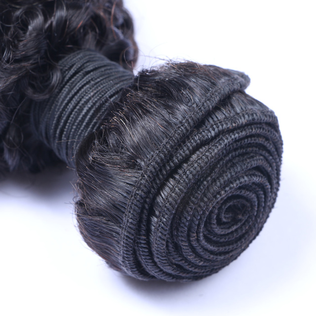 Kinky Curly Bundles Double Weft Human Hair Bundles 1 Pcs Hair Extension