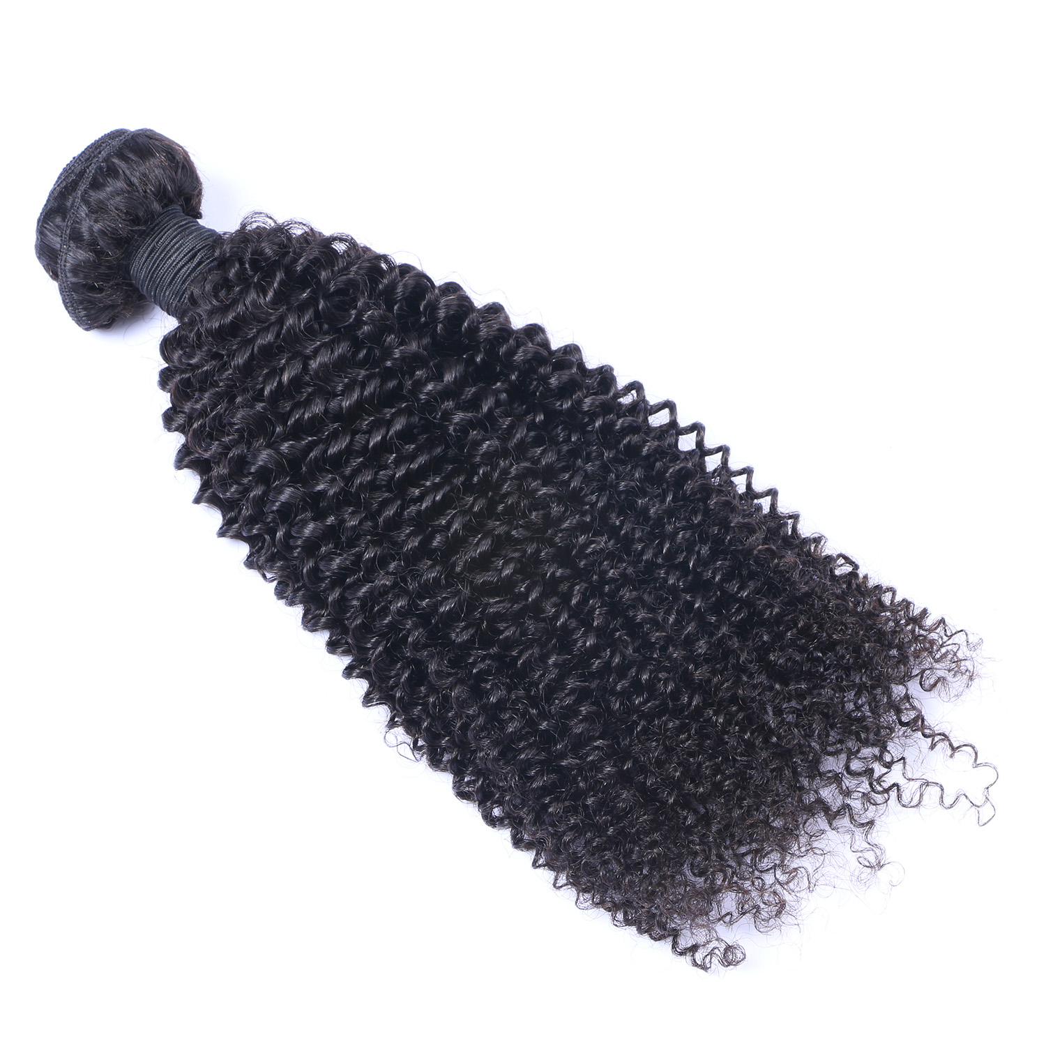 Kinky Curly Bundles Double Weft Human Hair Bundles 1 Pcs Hair Extension