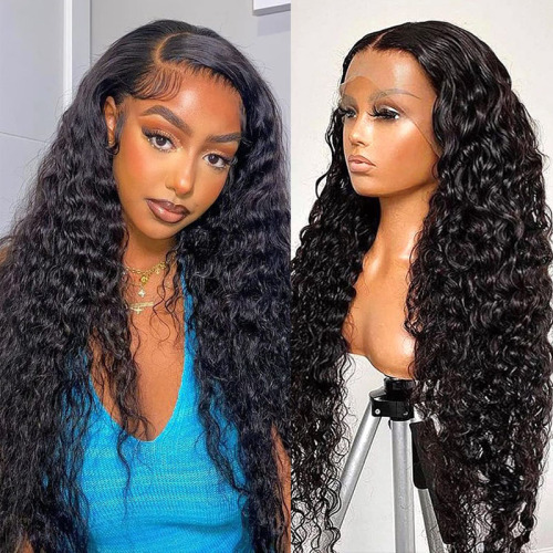 Curly Wave Wigs Pre Plucked 360 Full Lace Wig HD Lace Human Hair Wig