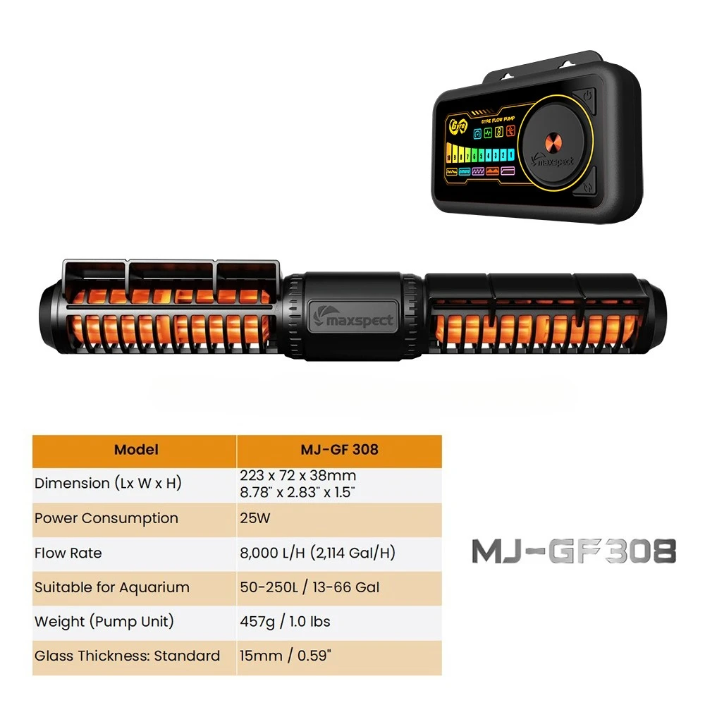 Maxspect JUMP GYRE MJ-GF316 MJ-GF308 Aquarium Fish Tank Wavemaker Pump