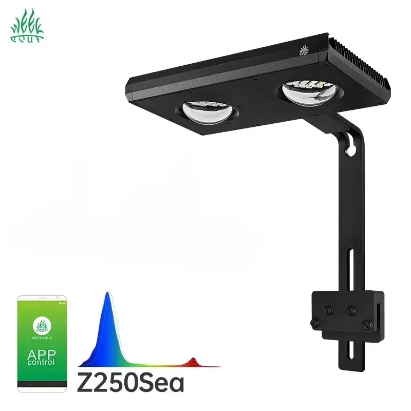 WEEK AQUA Z250Sea Z400Sea LED Aquarium Light for Coral Reef Marine Tanks 10-Channel App Control