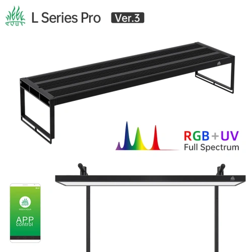 Week Aqua L Series LED Aquarium Light RGB UV Full Spectrum App Control Professional Planted Tank Lighting