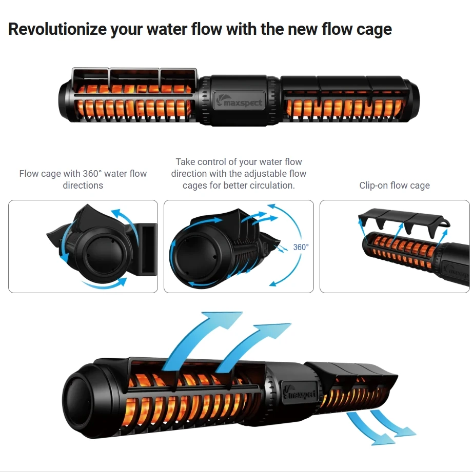 Maxspect JUMP GYRE MJ-GF316 MJ-GF308 Aquarium Fish Tank Wavemaker Pump